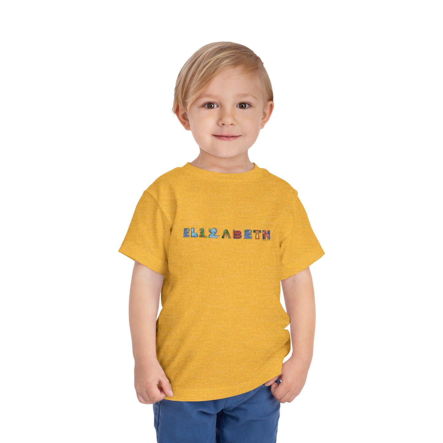 Personalized Toddler Short Sleeve Tee - Animal Alphabet - Childhood Treasures