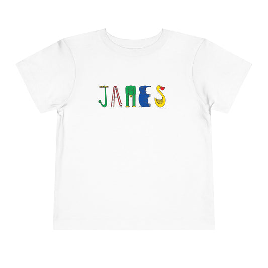 Personalized Toddler Short Sleeve Tee - Original Alphabet - Childhood Treasures