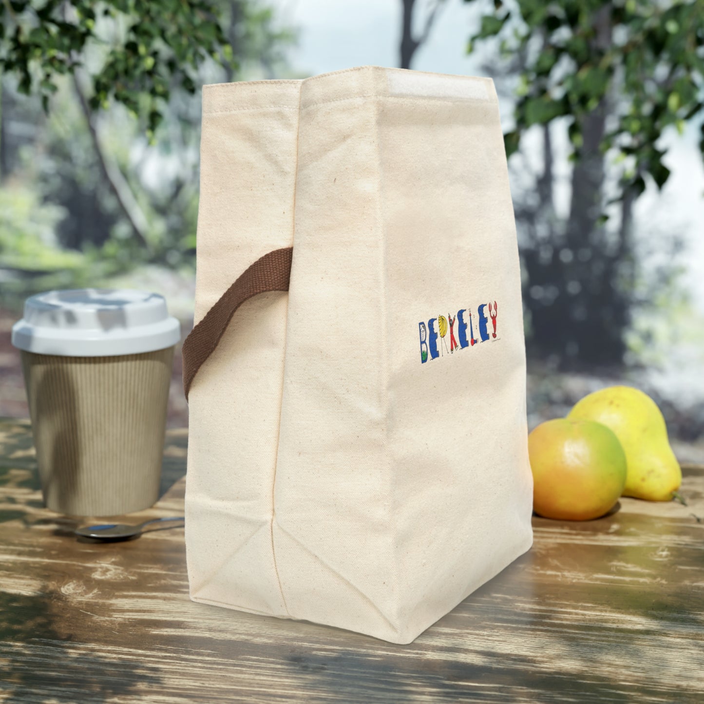 Personalized Canvas Lunch Bag With Strap - Original Alphabet - Childhood Treasures