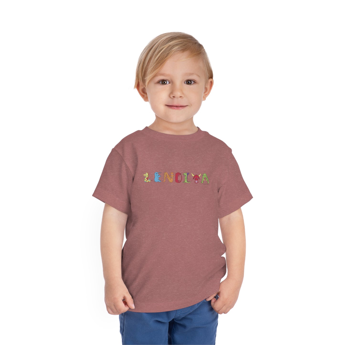 Personalized Toddler Short Sleeve Tee - Animal Alphabet - Childhood Treasures