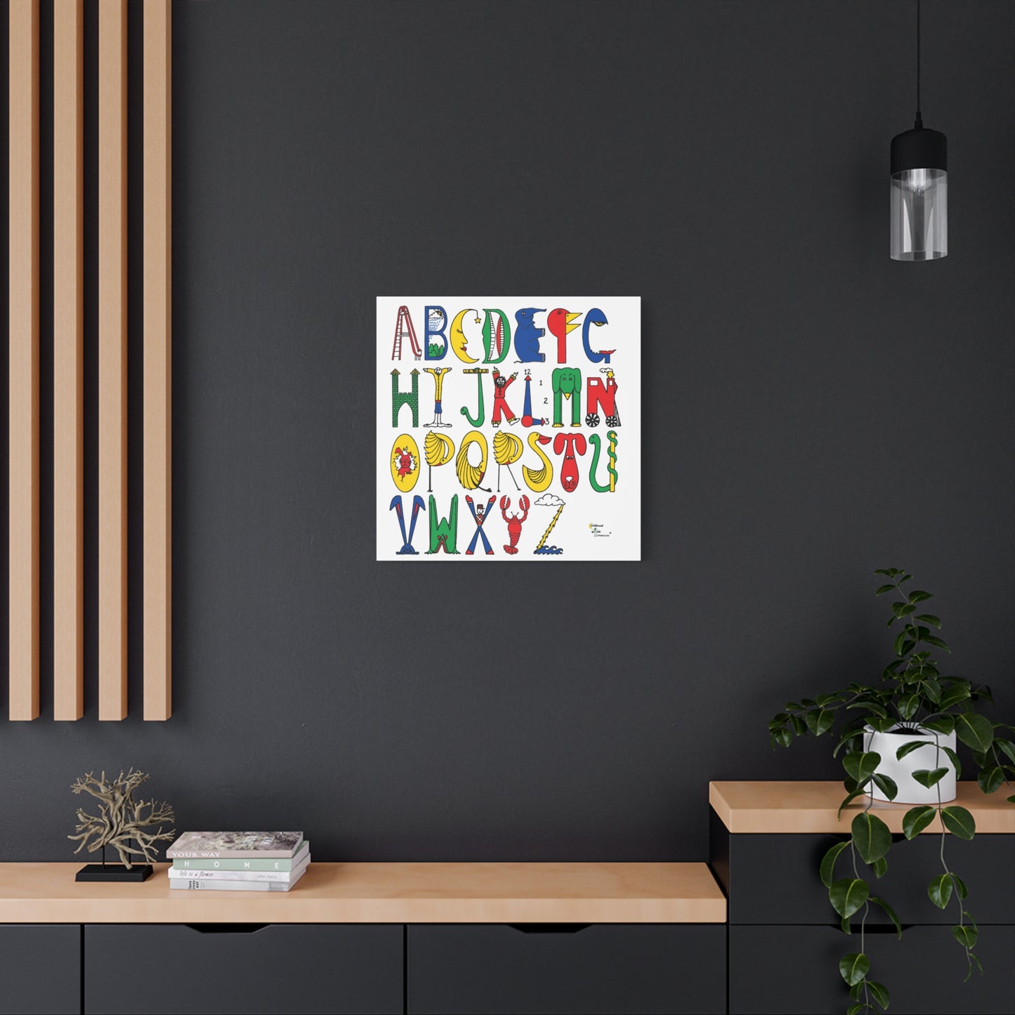 Alphabet Canvas, Stretched, Original Alphabet