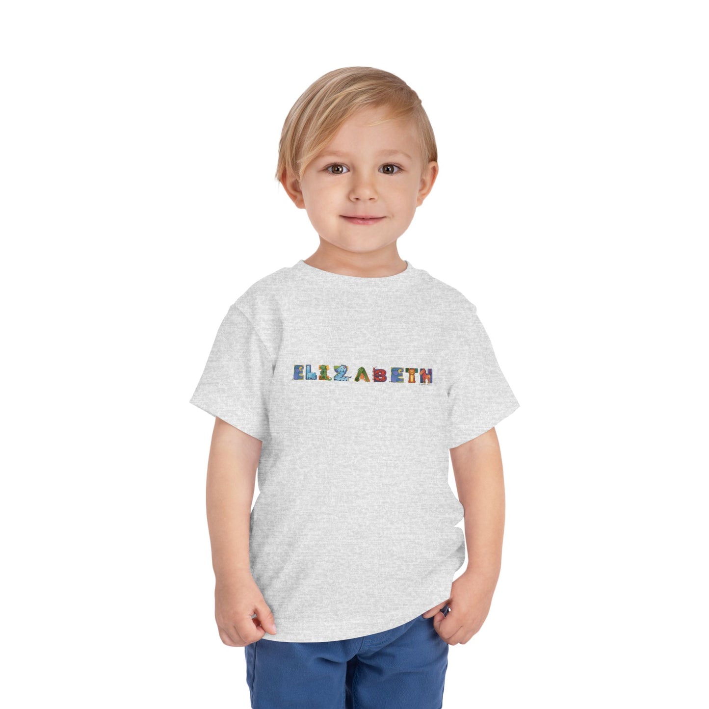 Personalized Toddler Short Sleeve Tee - Animal Alphabet - Childhood Treasures
