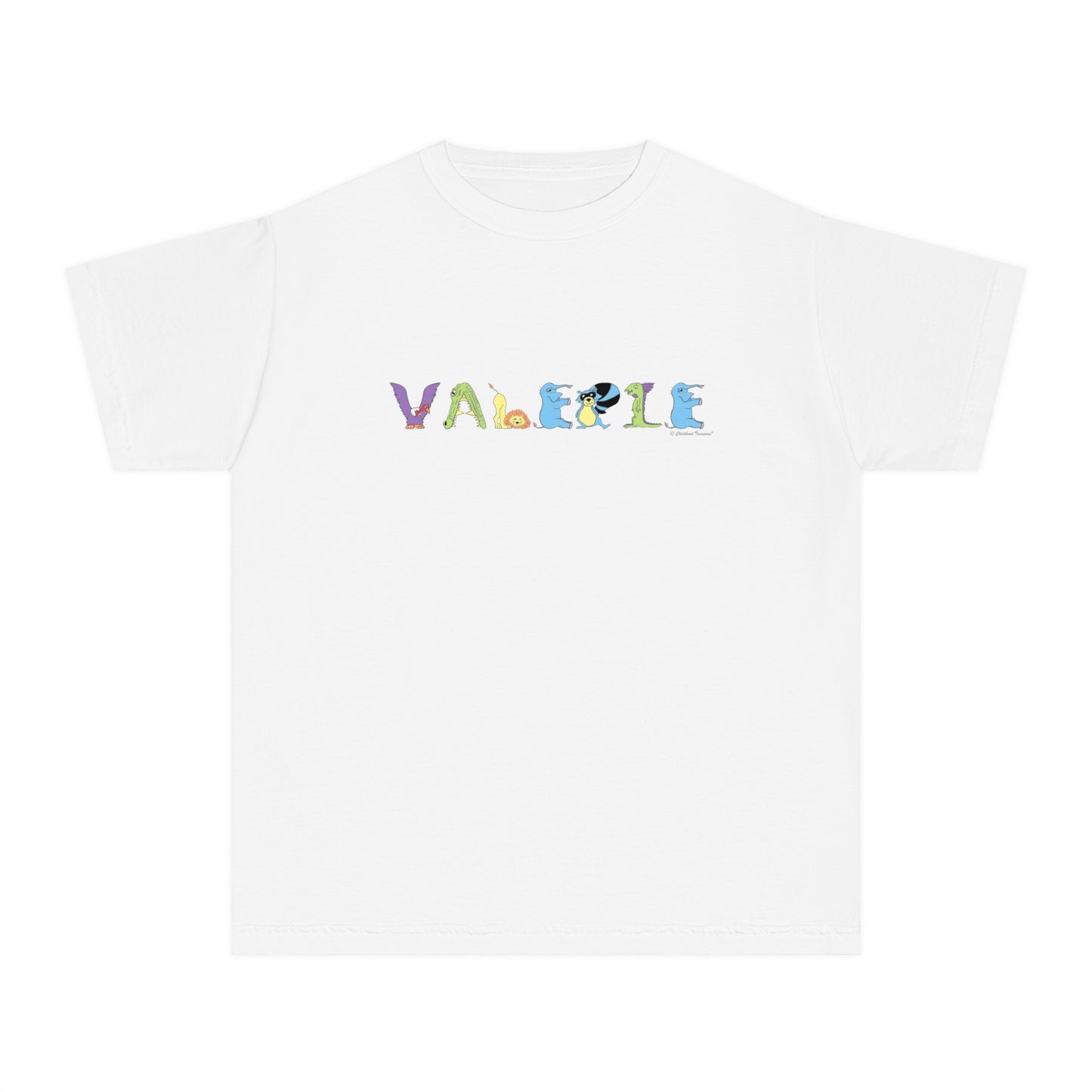 Personalized Youth Midweight Tee - Animal Alphabet - Childhood Treasures