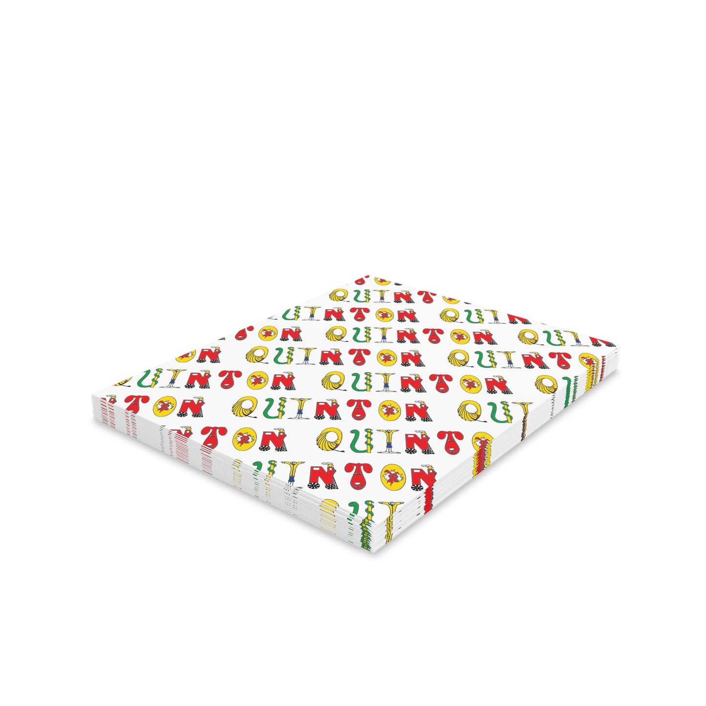 Personalized Greeting cards (16) - Original Alphabet - Childhood Treasures