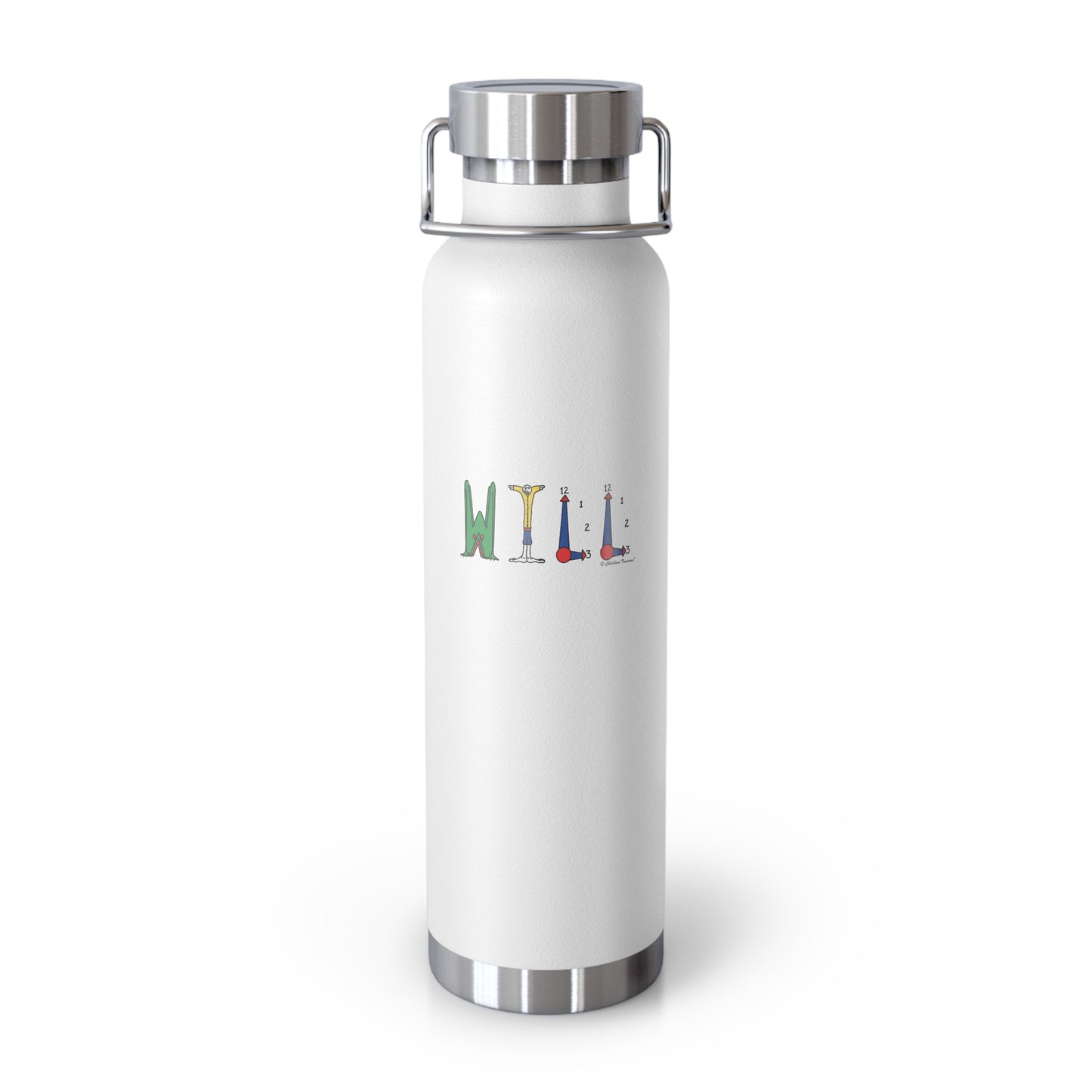 Personalized Name Copper Vacuum Insulated Bottle, 22oz -Original Alphabet - Childhood Treasures