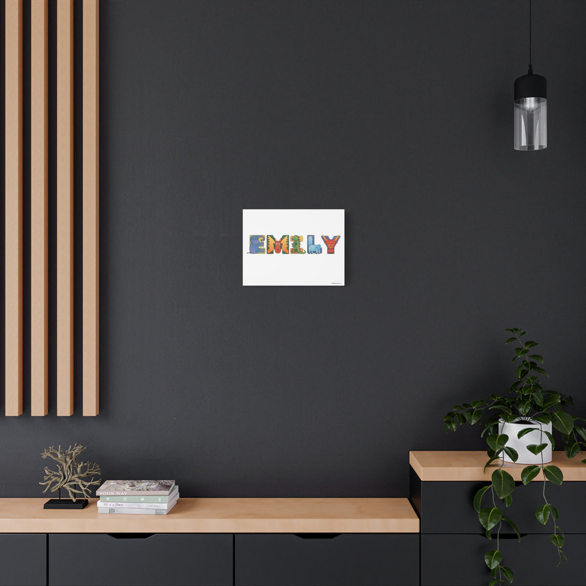 Personalized Canvas Art - Animal Alphabet
