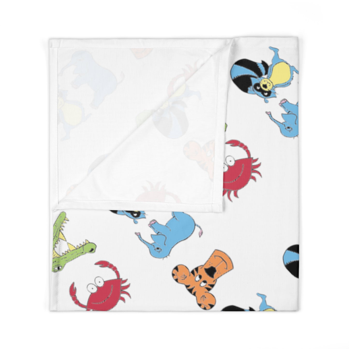 Personalized Baby Swaddle Blanket - Animal Alphabet - Childhood Treasures