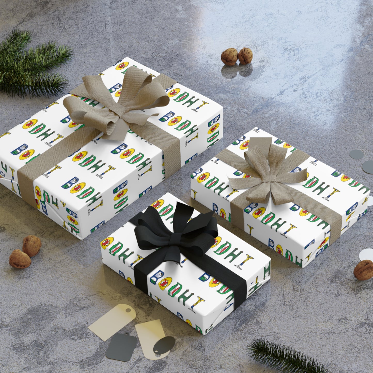 Personalized Gift Wrapping Paper, 1pc - Original Alphabet - Childhood Treasures