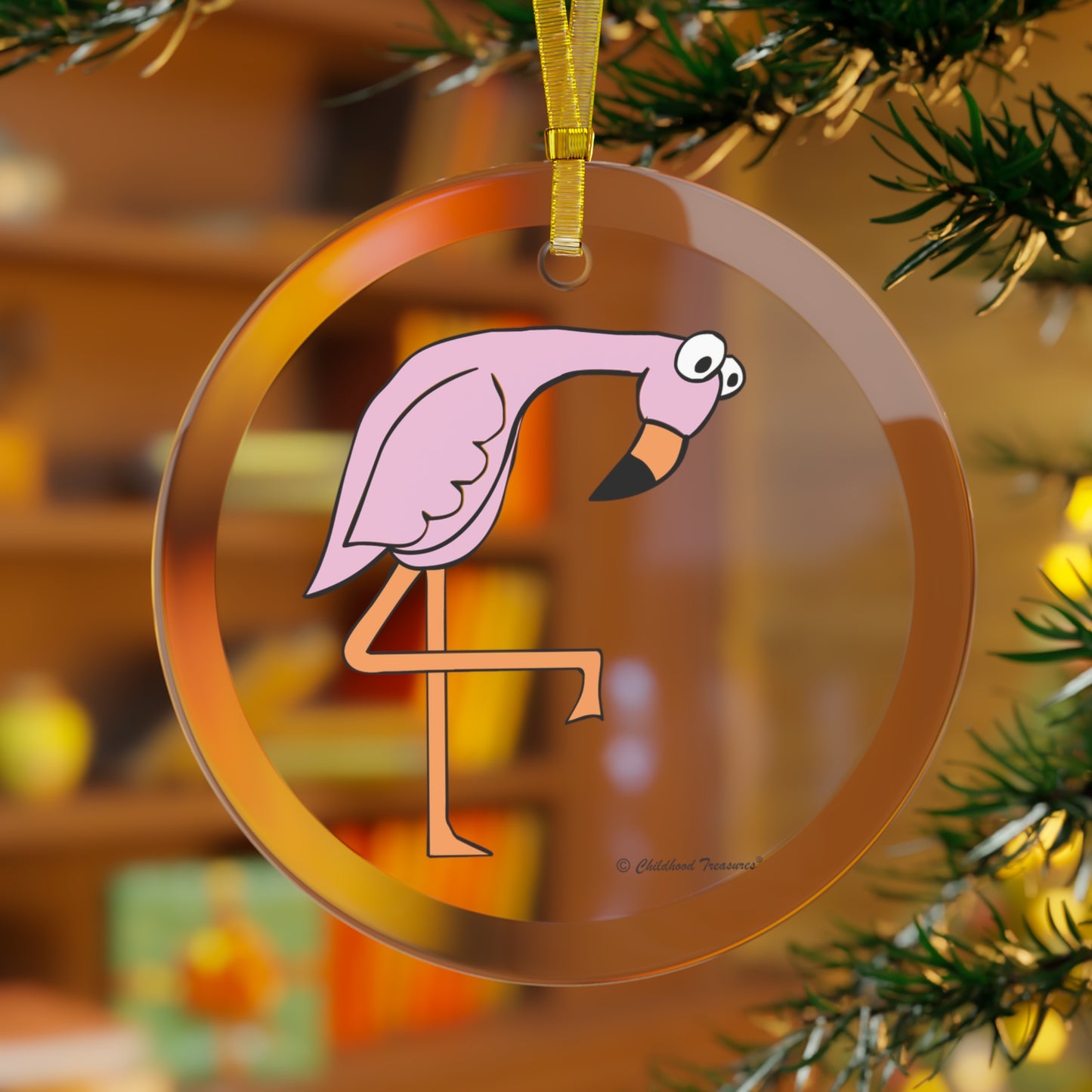 Personalized Glass Ornament - Animal Alphabet - Childhood Treasures