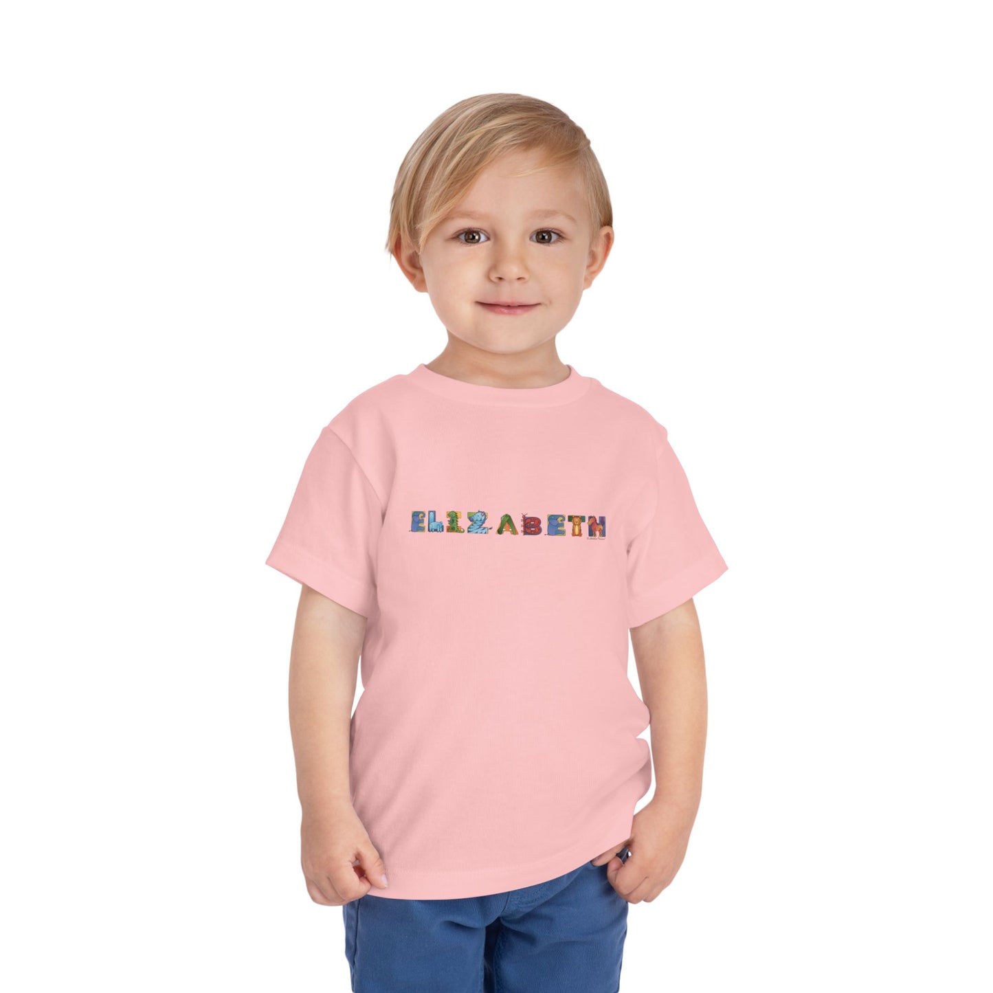 Personalized Toddler Short Sleeve Tee - Animal Alphabet - Childhood Treasures