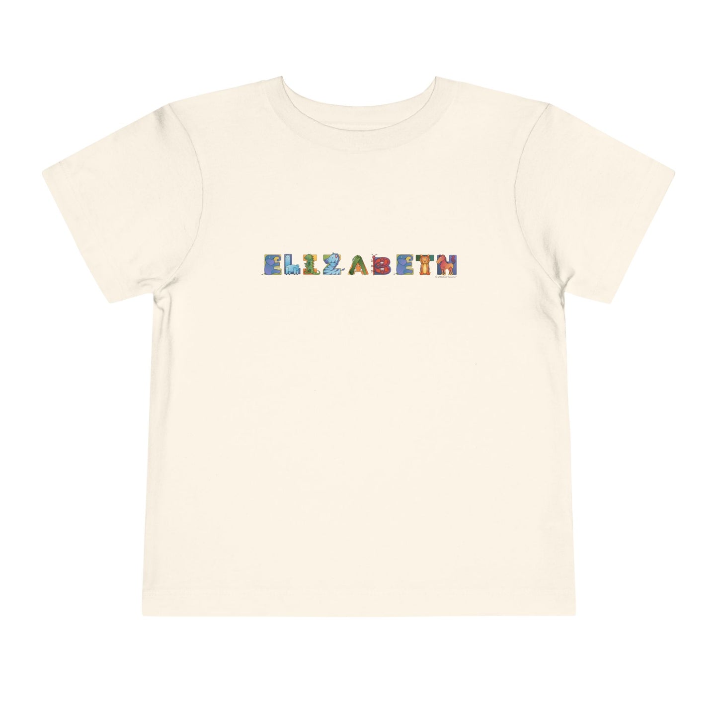 Personalized Toddler Short Sleeve Tee - Animal Alphabet - Childhood Treasures