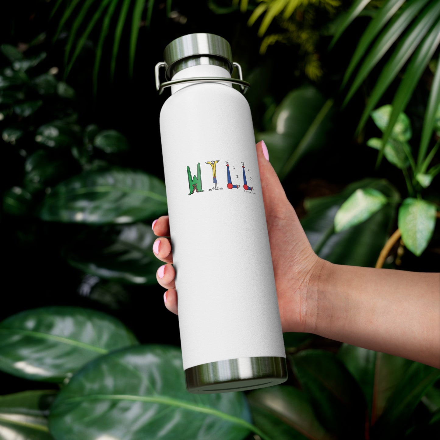 Personalized Name Copper Vacuum Insulated Bottle, 22oz -Original Alphabet - Childhood Treasures