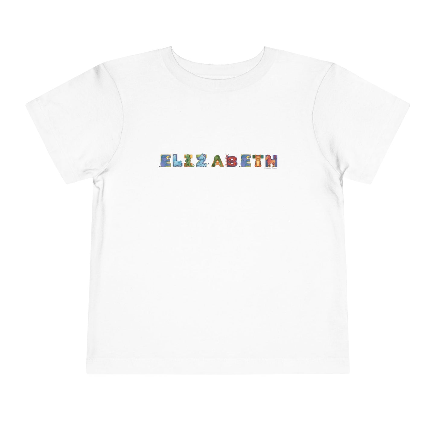 Personalized Toddler Short Sleeve Tee - Animal Alphabet - Childhood Treasures