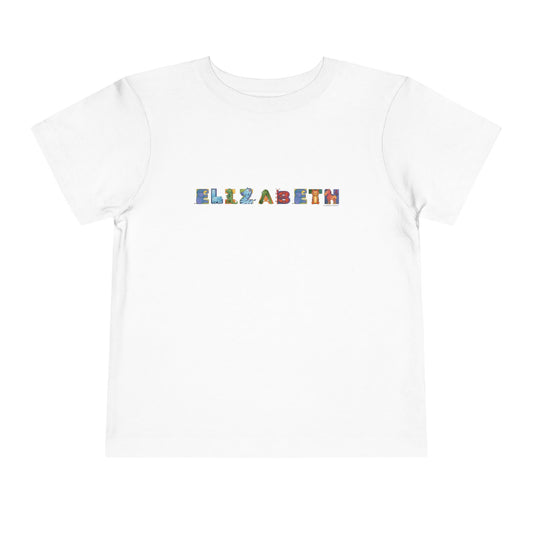 Personalized Toddler Short Sleeve Tee - Animal Alphabet - Childhood Treasures