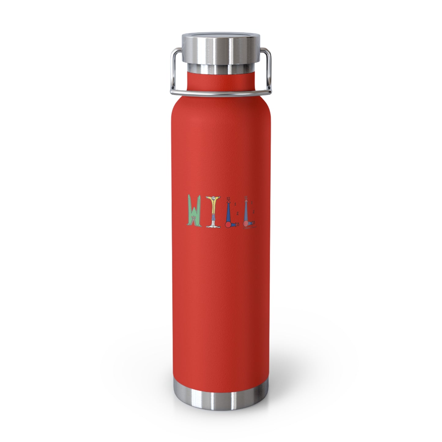 Personalized Name Copper Vacuum Insulated Bottle, 22oz -Original Alphabet - Childhood Treasures