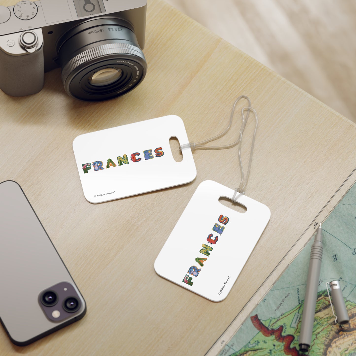 Personalized Luggage Tags - Animal Alphabet - Childhood Treasures