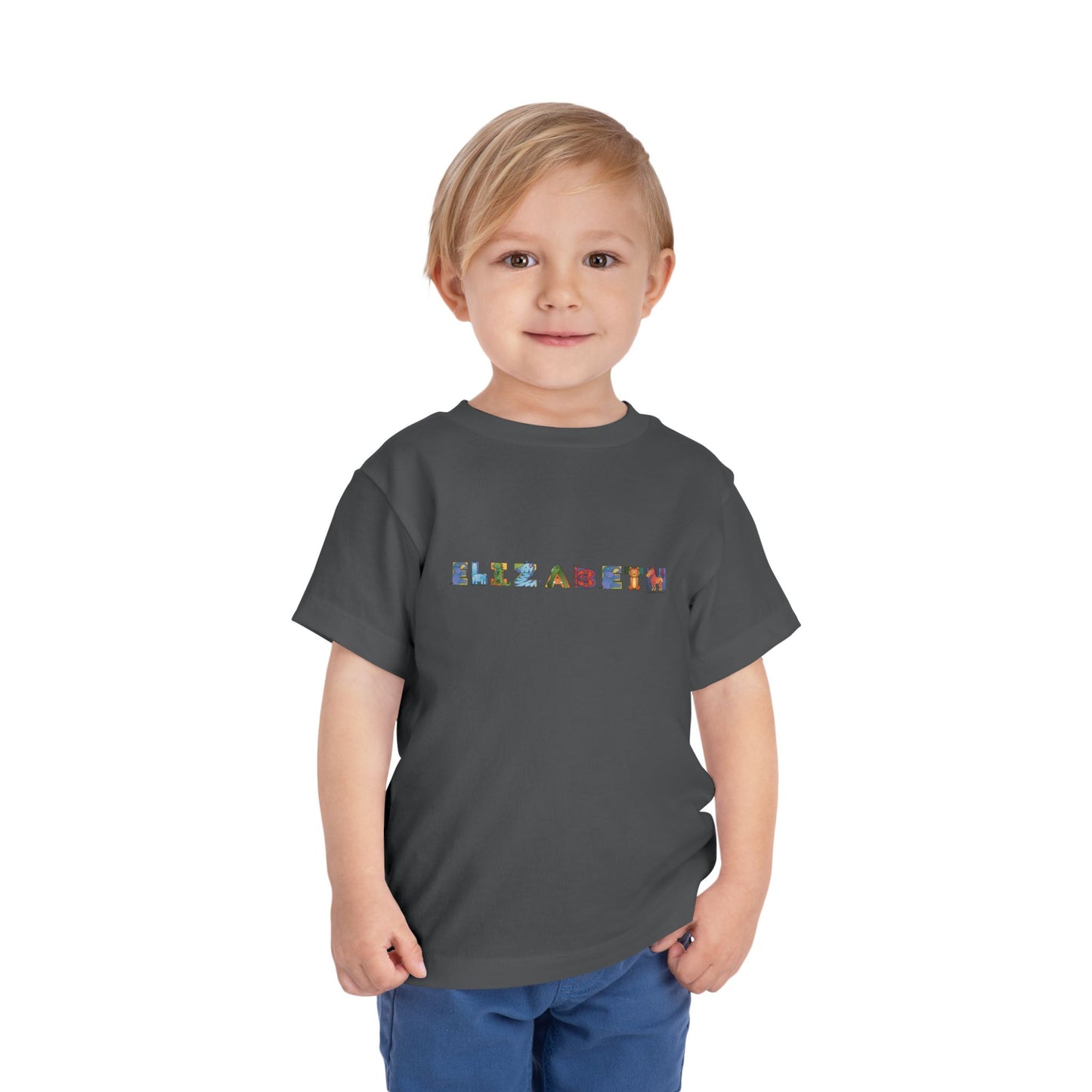 Personalized Toddler Short Sleeve Tee - Animal Alphabet - Childhood Treasures