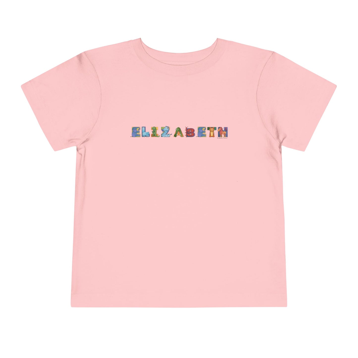 Personalized Toddler Short Sleeve Tee - Animal Alphabet - Childhood Treasures