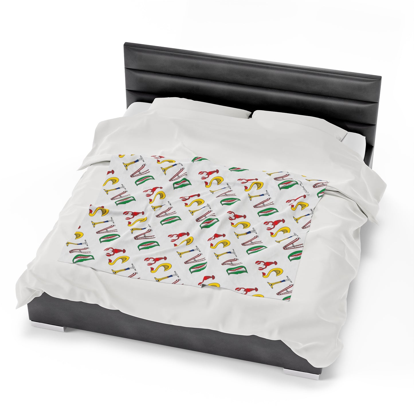 Personalized Velveteen Plush Blanket - Original Alphabet - Childhood Treasures