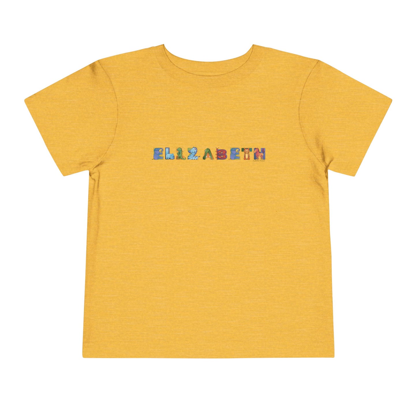 Personalized Toddler Short Sleeve Tee - Animal Alphabet - Childhood Treasures