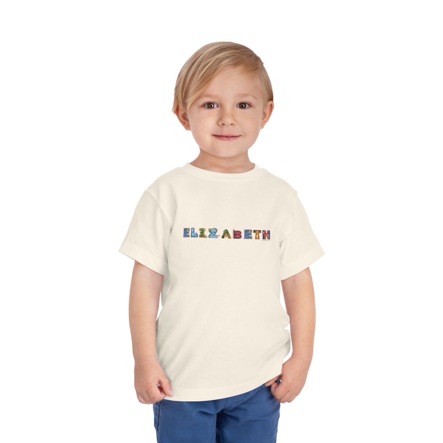 Personalized Toddler Short Sleeve Tee - Animal Alphabet - Childhood Treasures
