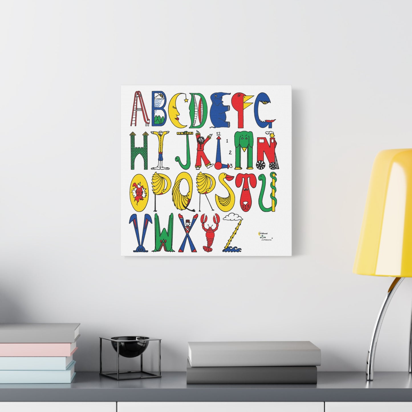 Alphabet Canvas, Stretched, Original Alphabet