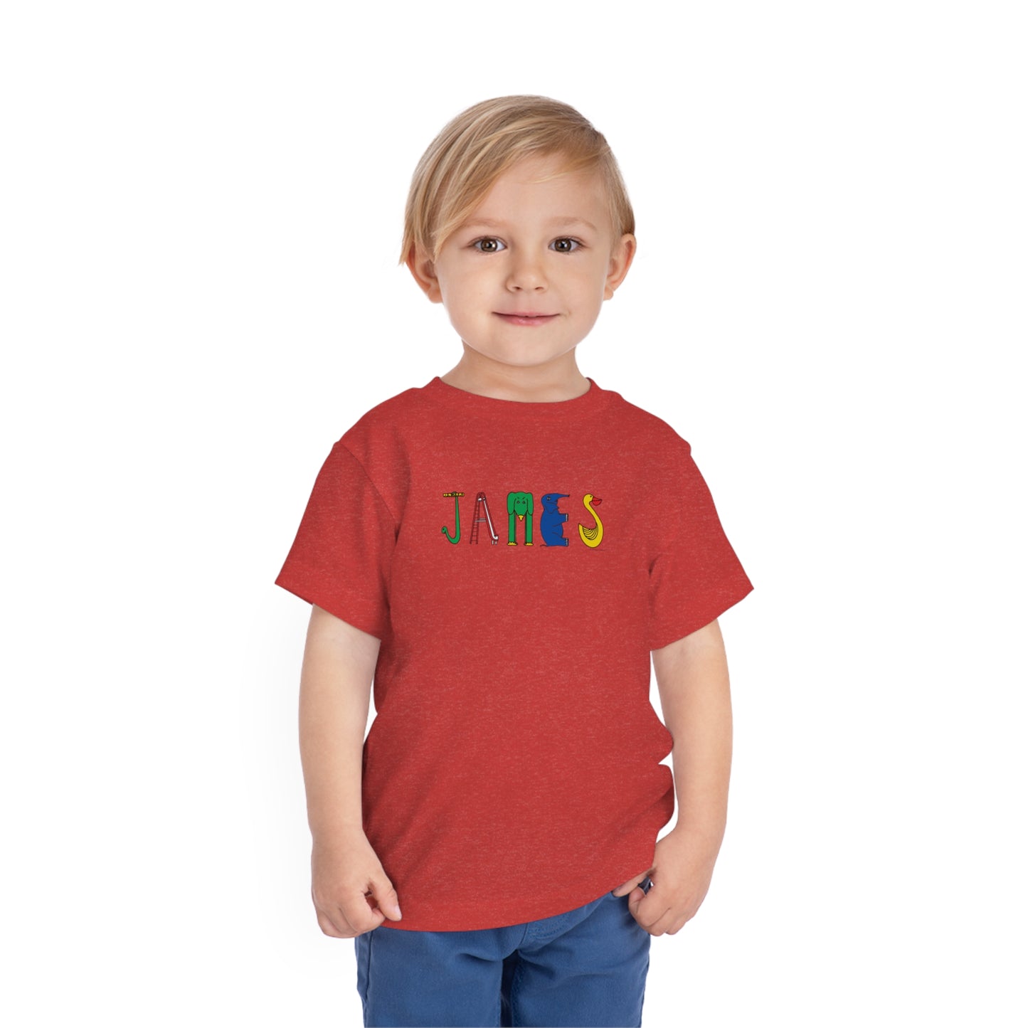 Personalized Toddler Short Sleeve Tee - Original Alphabet - Childhood Treasures