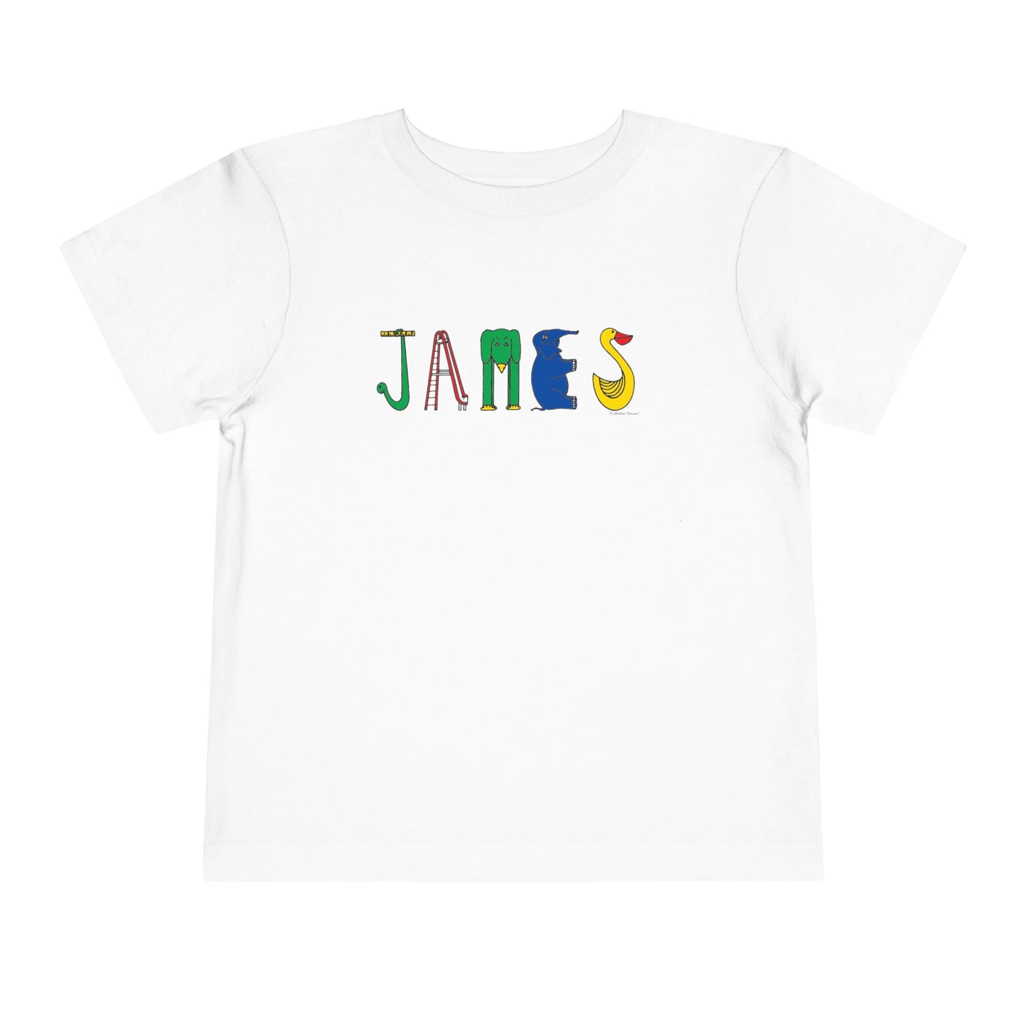 Personalized Toddler Short Sleeve Tee - Original Alphabet - Childhood Treasures