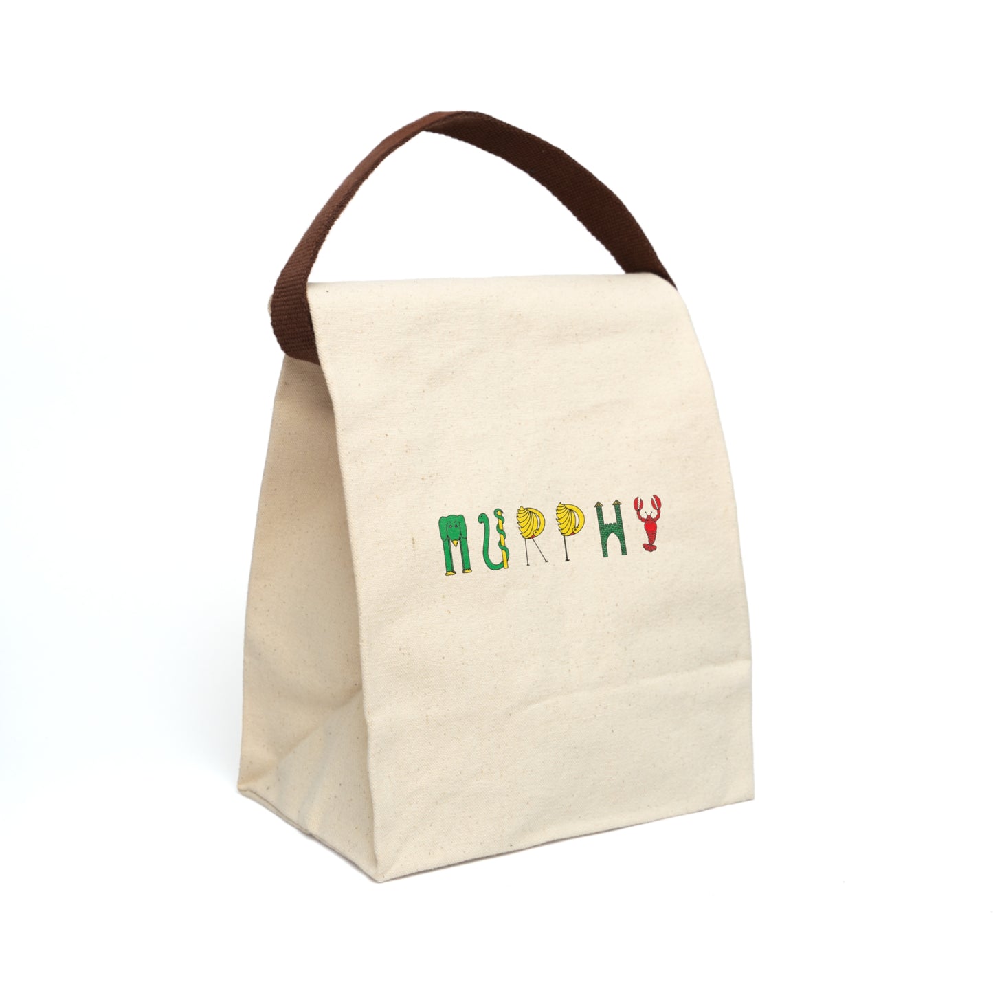 Canvas Personalized Original Lunch Bag With Strap