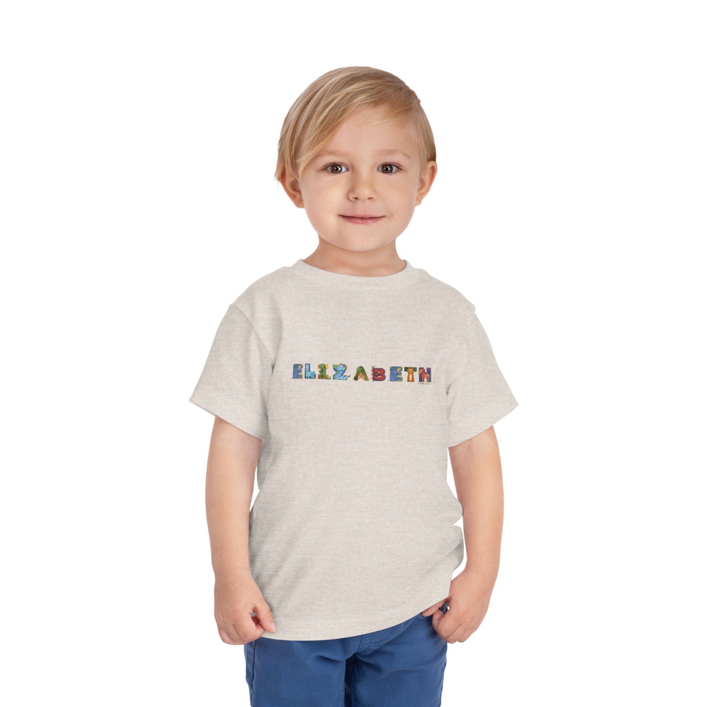 Personalized Toddler Short Sleeve Tee - Animal Alphabet - Childhood Treasures