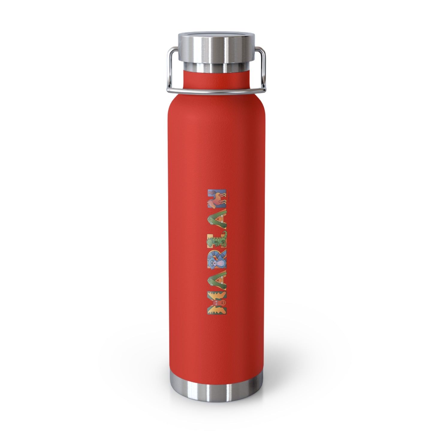 Copper Vacuum Insulated Bottle, 22oz - Animal Alphabet