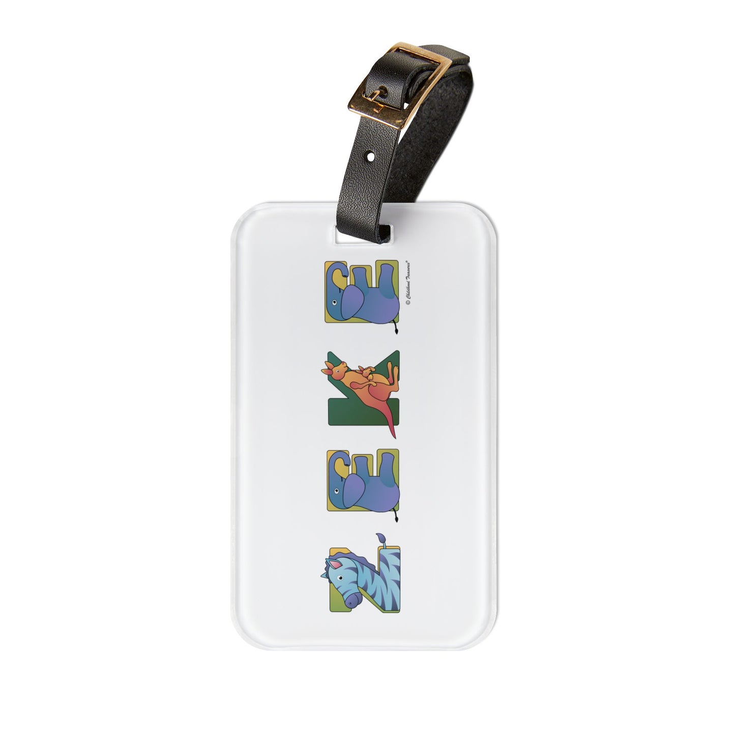 Personalized Luggage Tag - Animal Alphabet