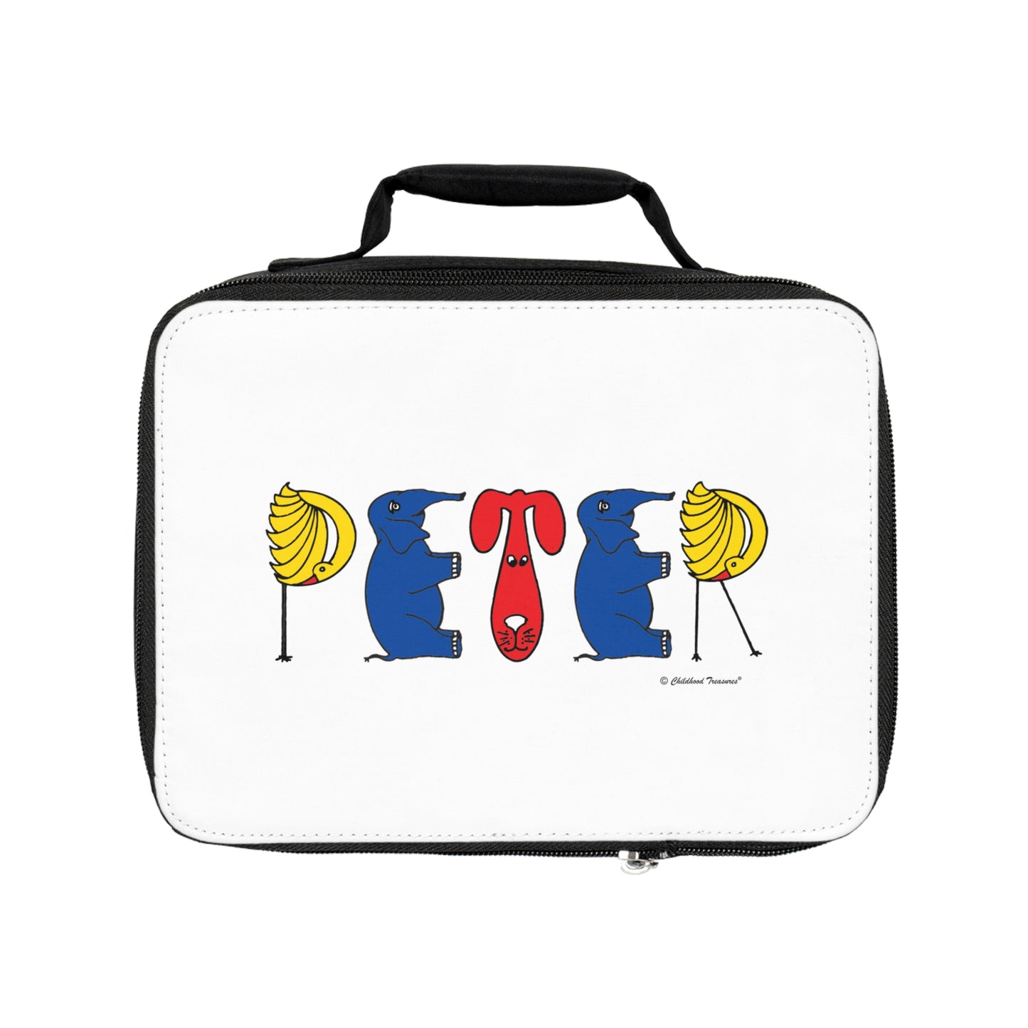 Personalized Insulated Lunch Bag - Original Alphabet
