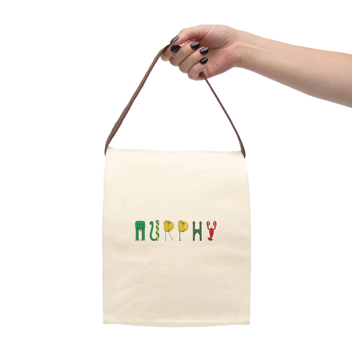 Canvas Personalized Original Lunch Bag With Strap