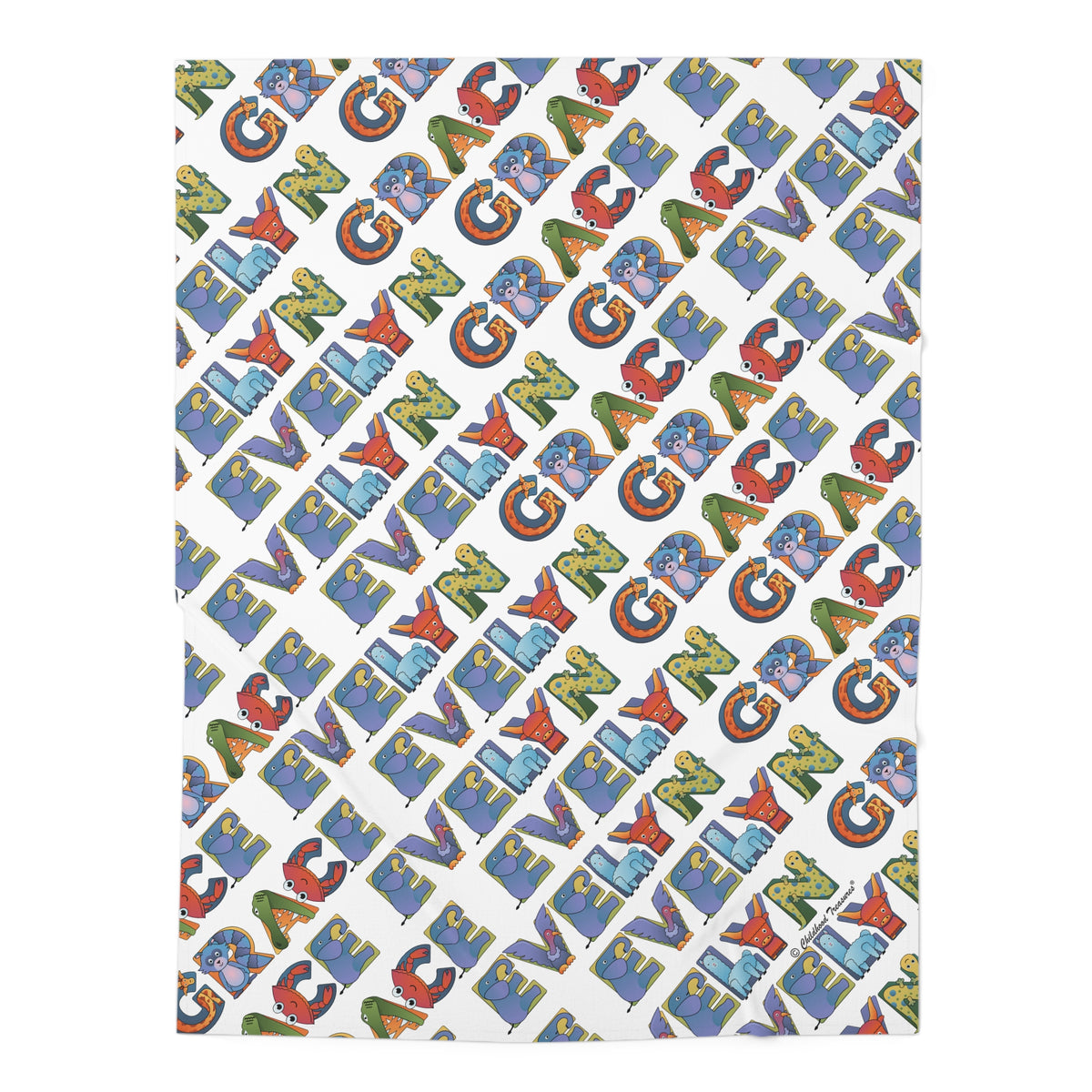 Baby Swaddle Blanket - Animal Alphabet
