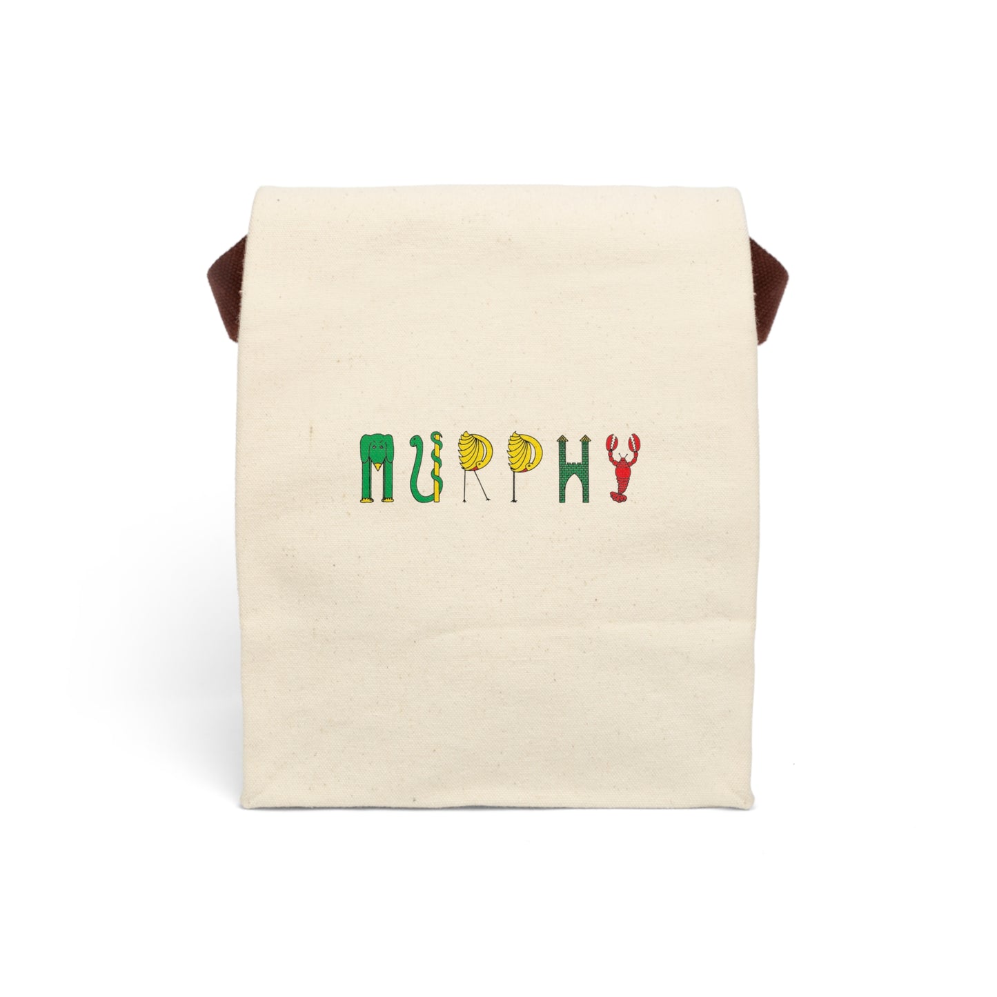 Canvas Personalized Original Lunch Bag With Strap