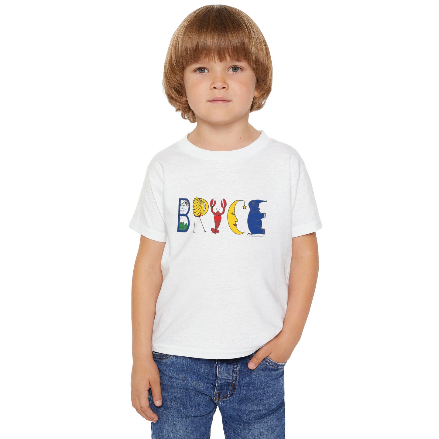 Heavy Cotton™ Toddler T-shirt - Original Alphabet
