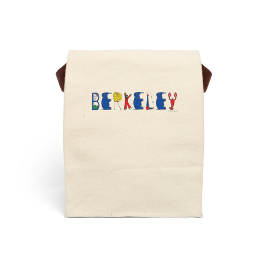 Personalized Canvas Lunch Bag With Strap - Original Alphabet - Childhood Treasures