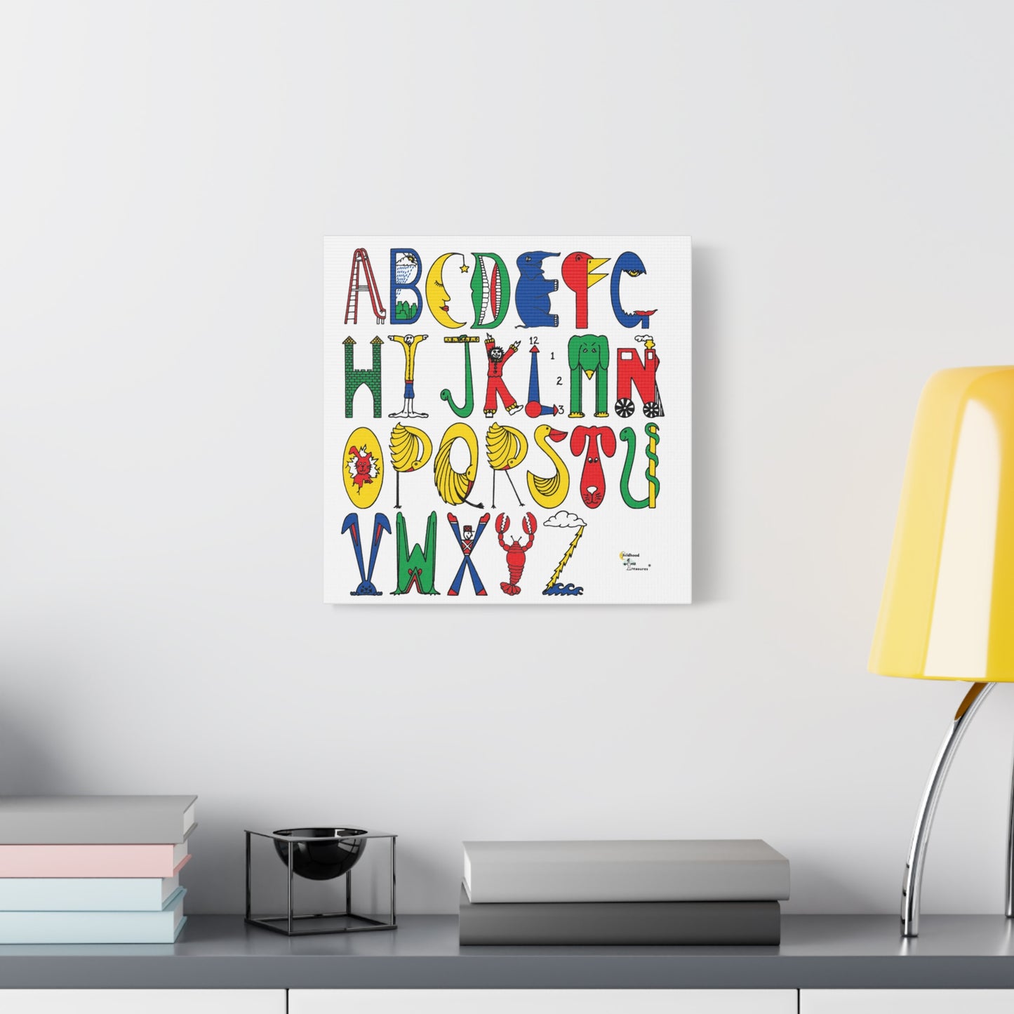 Alphabet Canvas, Stretched, Original Alphabet