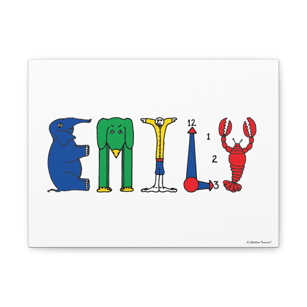 Personalized  Canvas Art - Original Alphabet