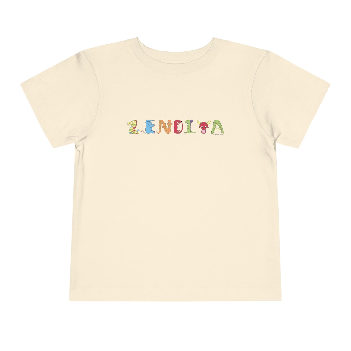 Personalized Toddler Short Sleeve Tee - Animal Alphabet - Childhood Treasures