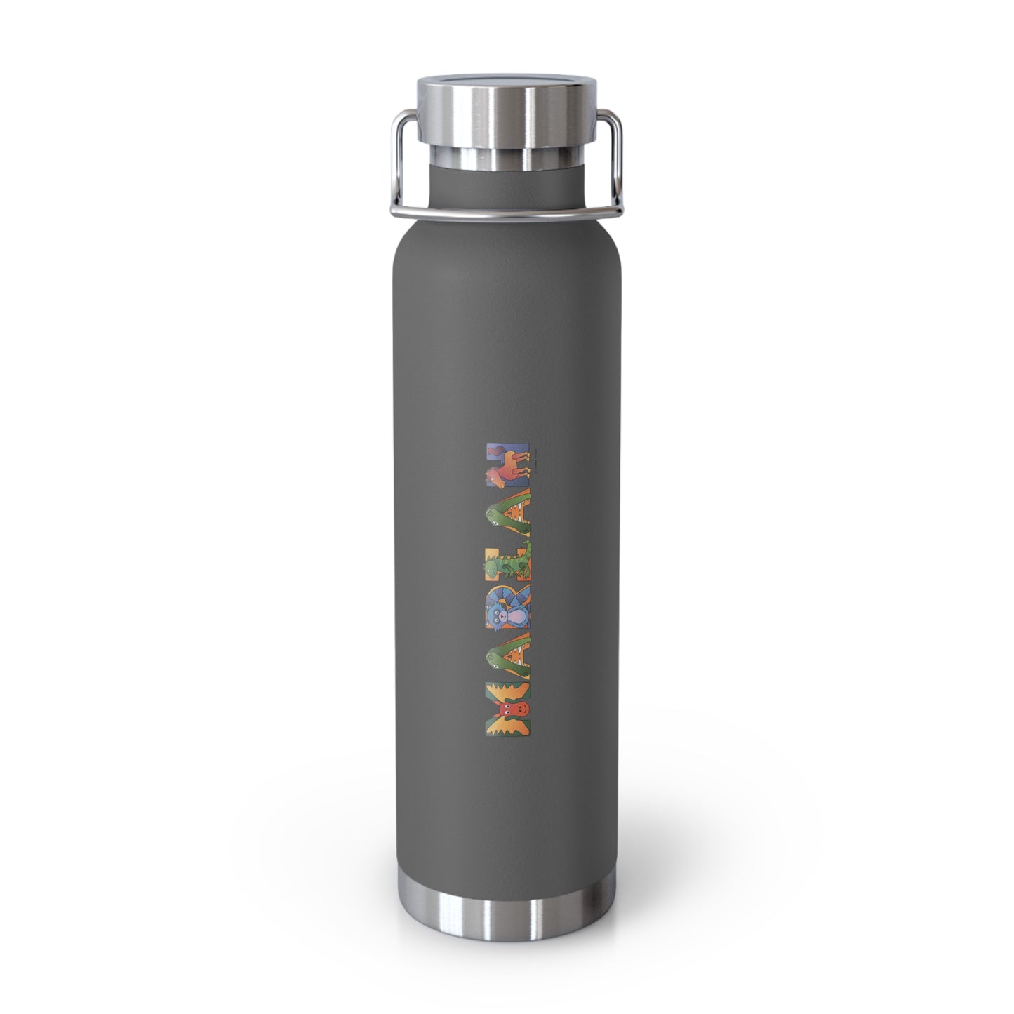 Copper Vacuum Insulated Bottle, 22oz - Animal Alphabet