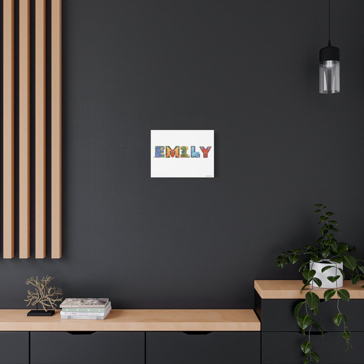 Personalized  Canvas Art - Animal Alphabet