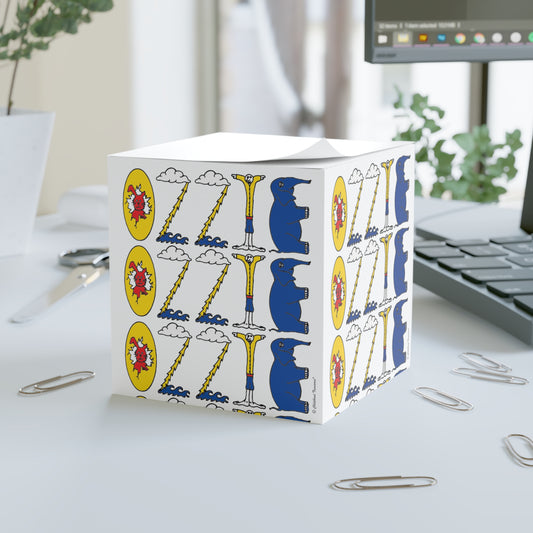 Personalized Sticky Note Cube Original Alphabet