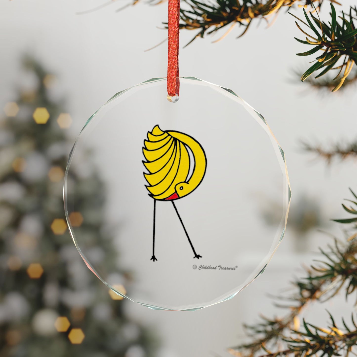 Glass Ornament, Single Original Letter