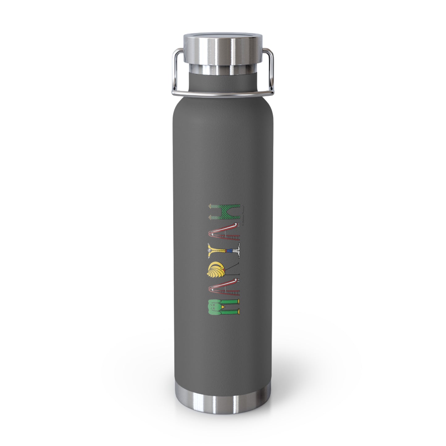 Copper Vacuum Insulated Bottle, 22oz - Original Alphabet
