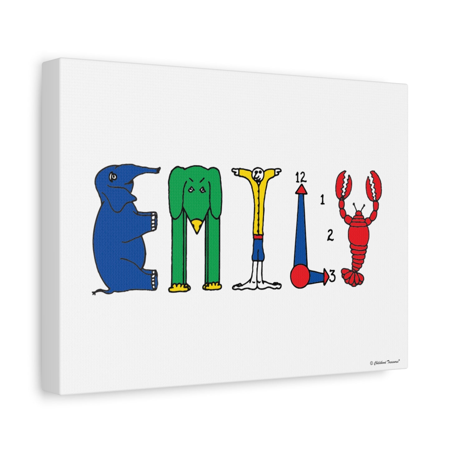 Personalized  Canvas Art - Original Alphabet