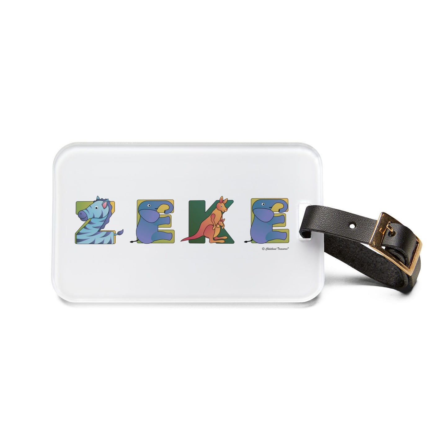 Personalized Luggage Tag - Animal Alphabet