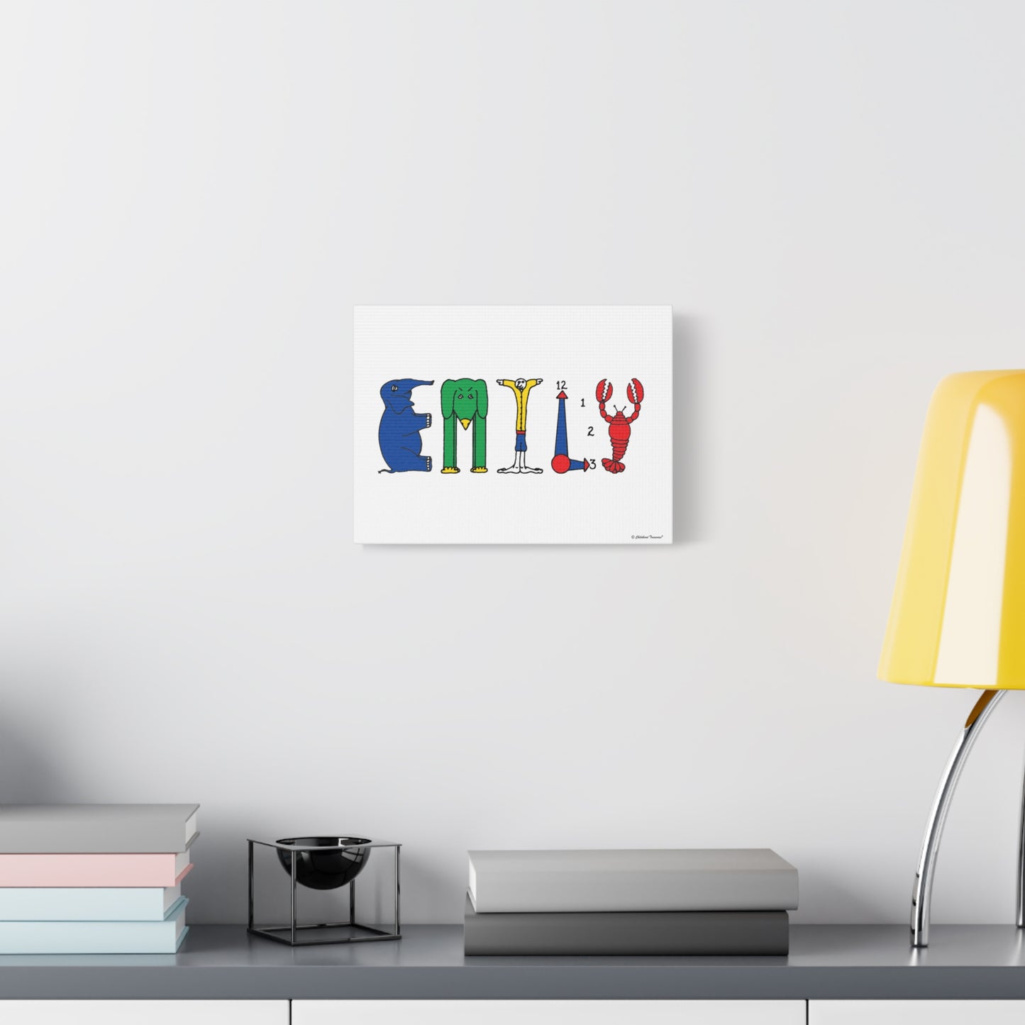 Personalized  Canvas Art - Original Alphabet