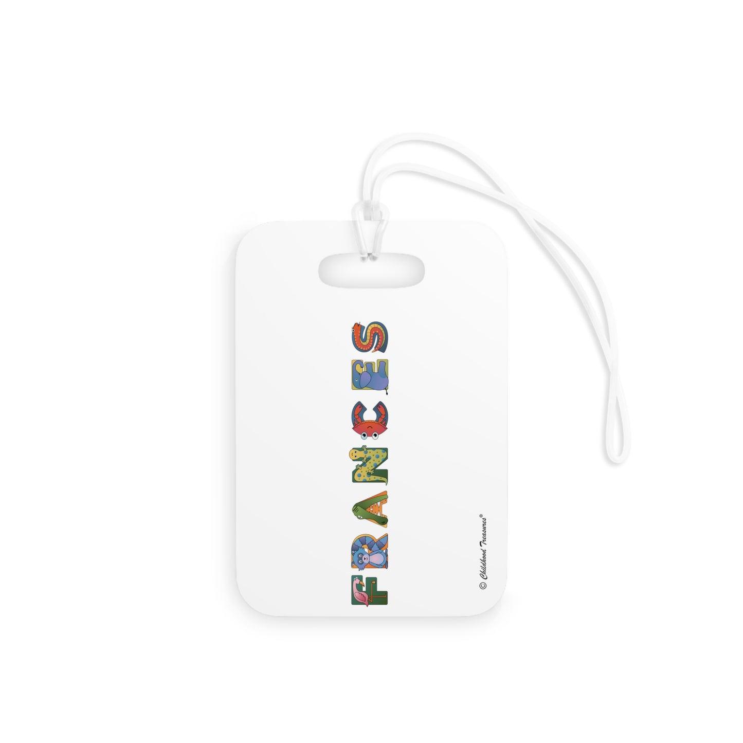 Personalized Luggage Tags - Animal Alphabet - Childhood Treasures